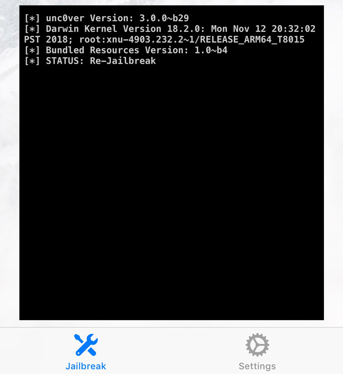 Jailbreak Unc0ver iOS 12