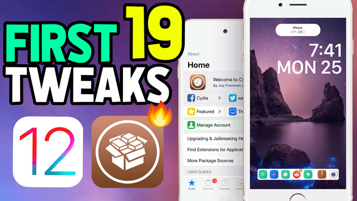 First 19 tweaks iOS 12