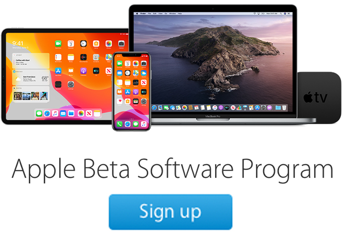 Sign up iOS 13 Public Beta