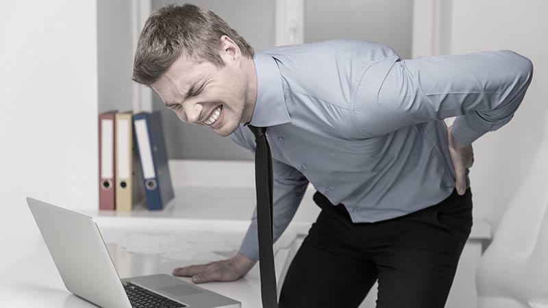 standing desk back pain